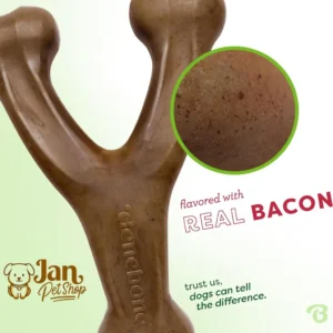 Durable Chew Toys for Dogs (Real Bacon)